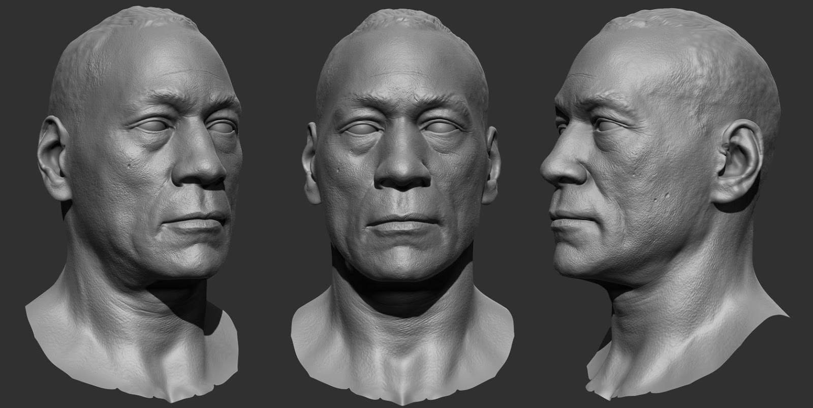 Зд лица. Фигуры лица. Человек в трех ракурсах. Скульпт головы. 3д модель лица мужчины.
