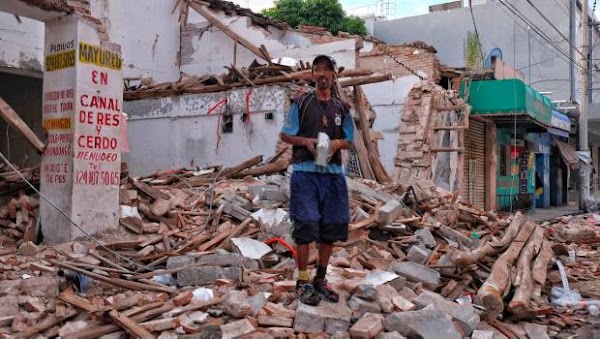 Se derrumban 6 casas en Juchitán por sismo de este sábado Se derrumban 6 casas en Juchitán por sismo de este sábado
