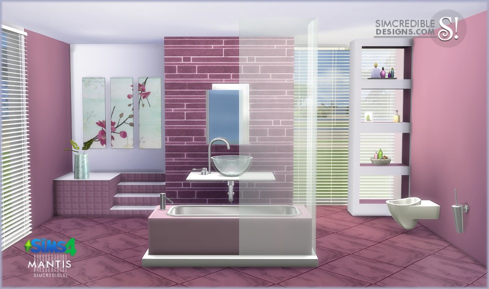 Sims 4 CC's The Best Bathrooms by SIMcredible! Designs