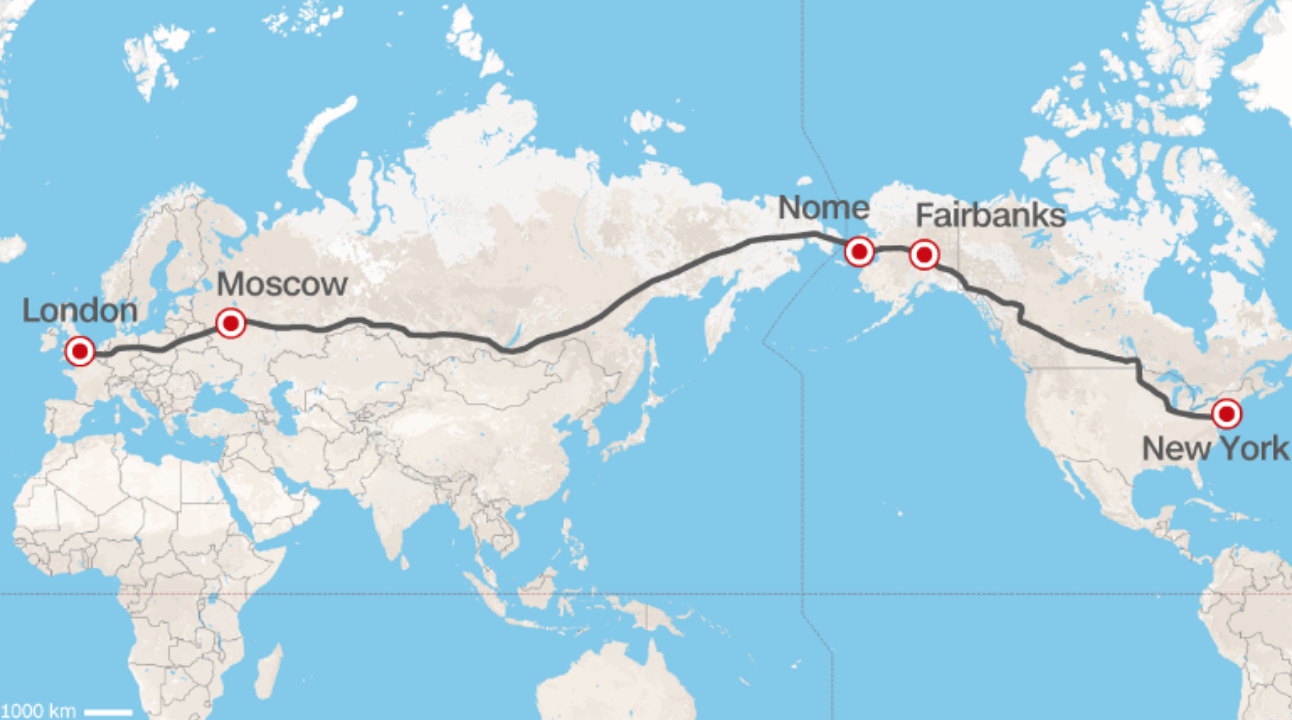 this hyperloop will also connect people technology and commerce from new york fairbanks alaska nome alaska to moscow russia and finally to london this hyperloop will also connect people technology and commerce from new york fairbanks alaska nome alaska to moscow russia and finally to london