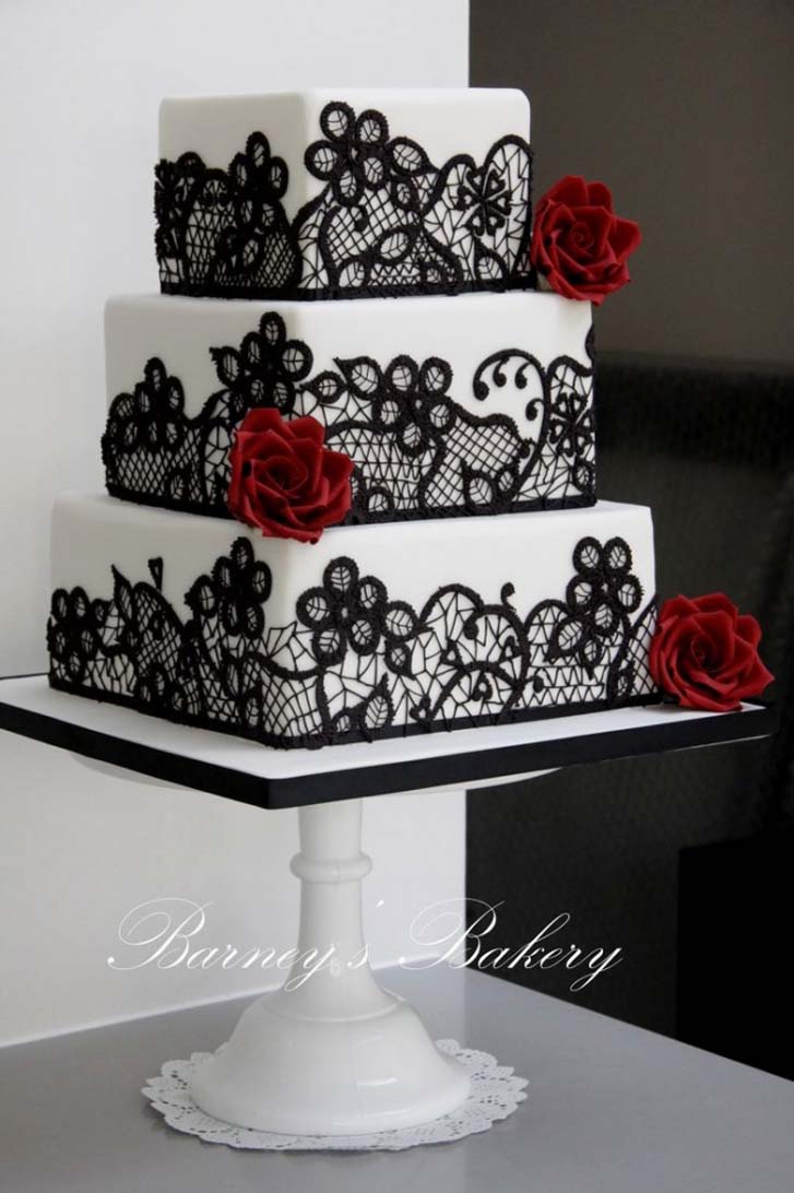 red and black wedding