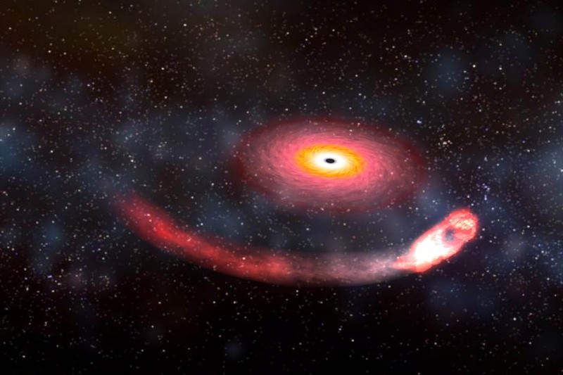 Trou noir : première observation de l'arrêt magnétique d'un disque  d'accrétion
