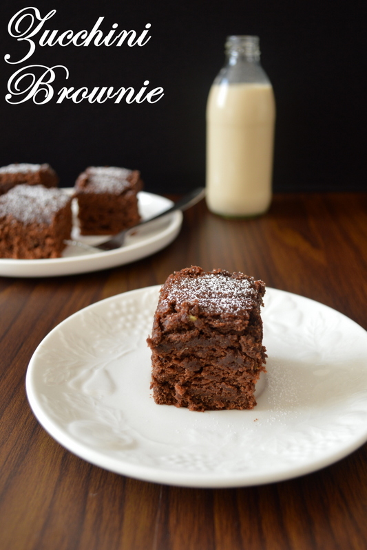 Palakkad Chamayal Eggless Whole Wheat Zucchini Brownies