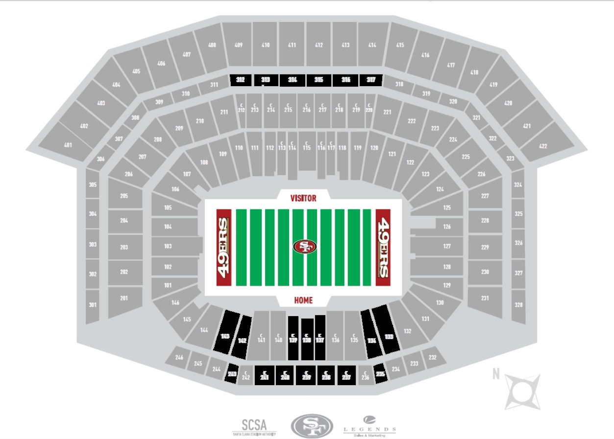 49Er Stadium Map