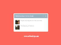 Cara Memasang Slide Box Rekomendasi di Blog