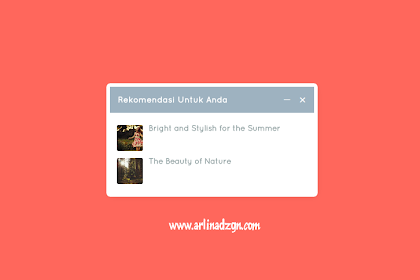Cara Memasang Slide Box Rekomendasi Di Blog