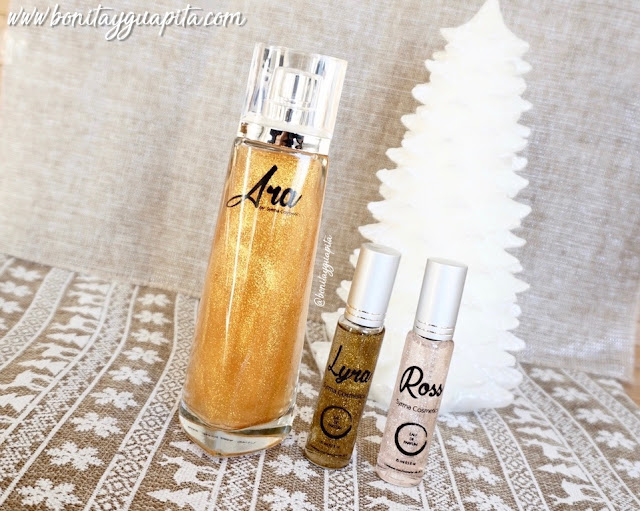 Perfumes con Oro de Syrma Cosmetics Ara