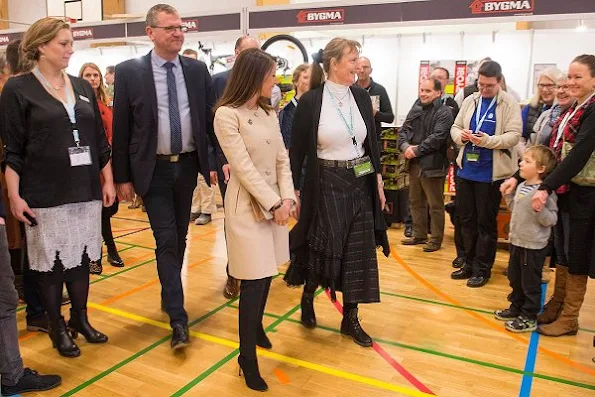 Danish Princess Marie wore Tara Jarmon Coat, and Sergio Rossi Ankle boots, Carried By Malene Birger Clutch bag