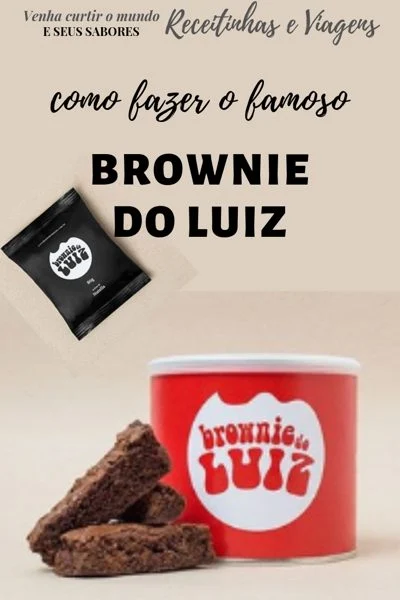 Brownie do Luiz receita com chocolate