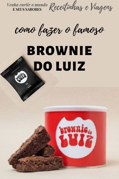 Brownie do Luiz receita com chocolate