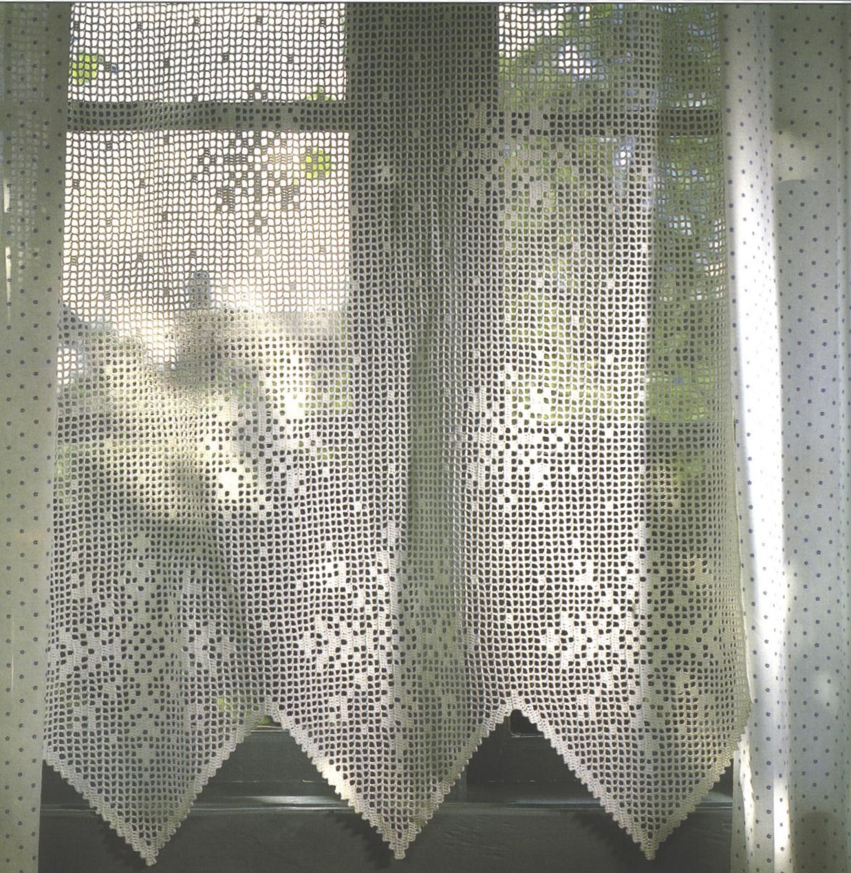NeedleWorks Butterfly Filet Crochet Curtains