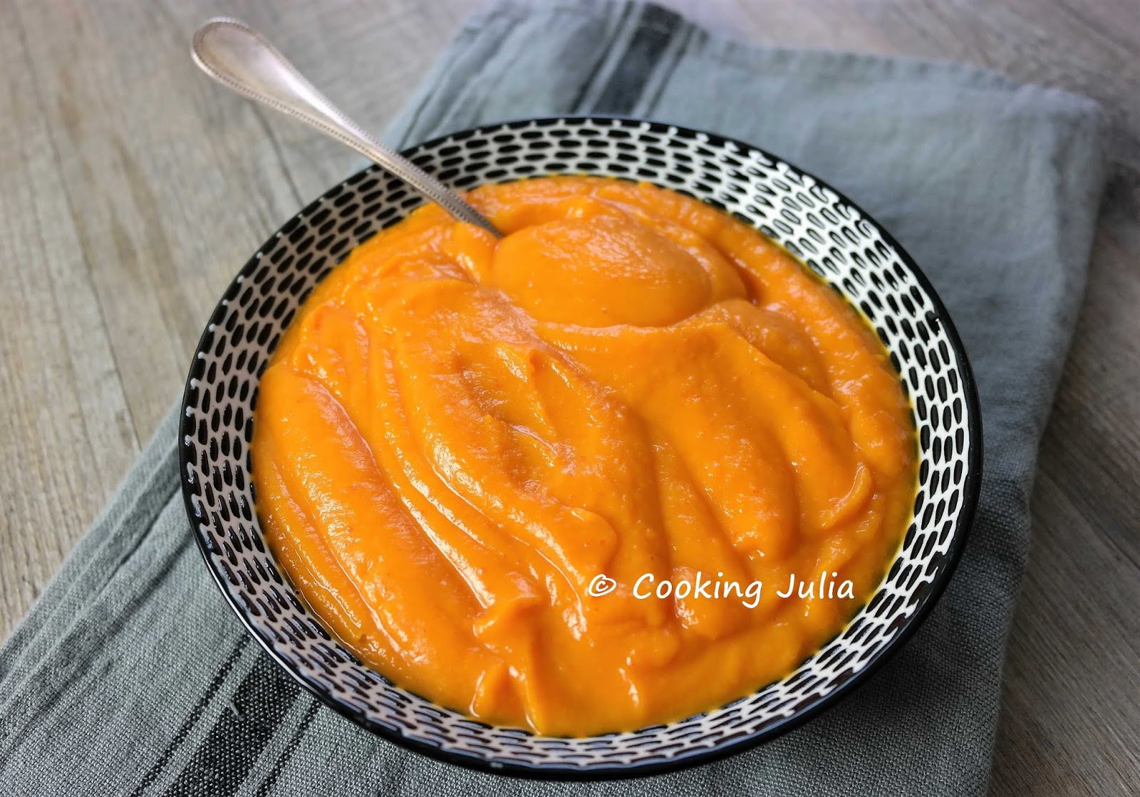 COOKING JULIA : PURÉE DE POTIMARRON