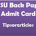 CCSU Back Paper Admit Card 2017 | Check CCSU Back Exam Dates 