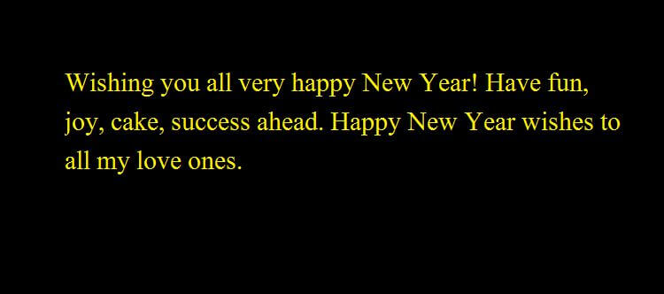 Happy New Year Messages Happy New Year Messages