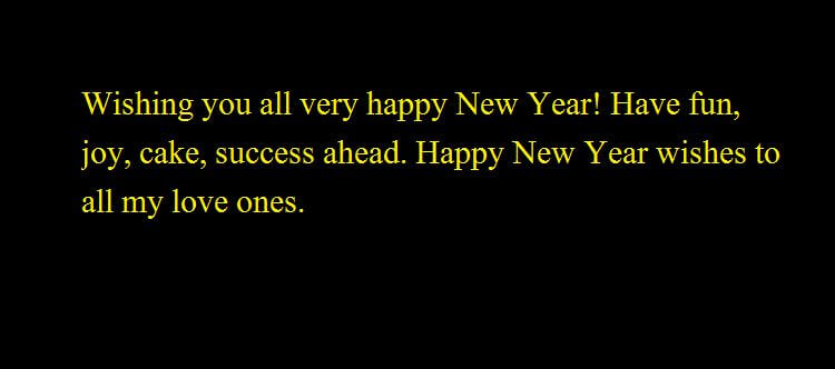 Happy New Year Messages