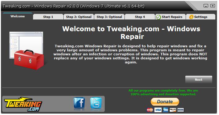 Download Tweaking.com – Windows Repair 2.4.2