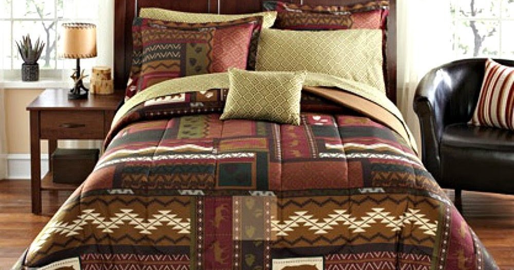 Rustic Lodge Log Cabin Themed Bedding Sets