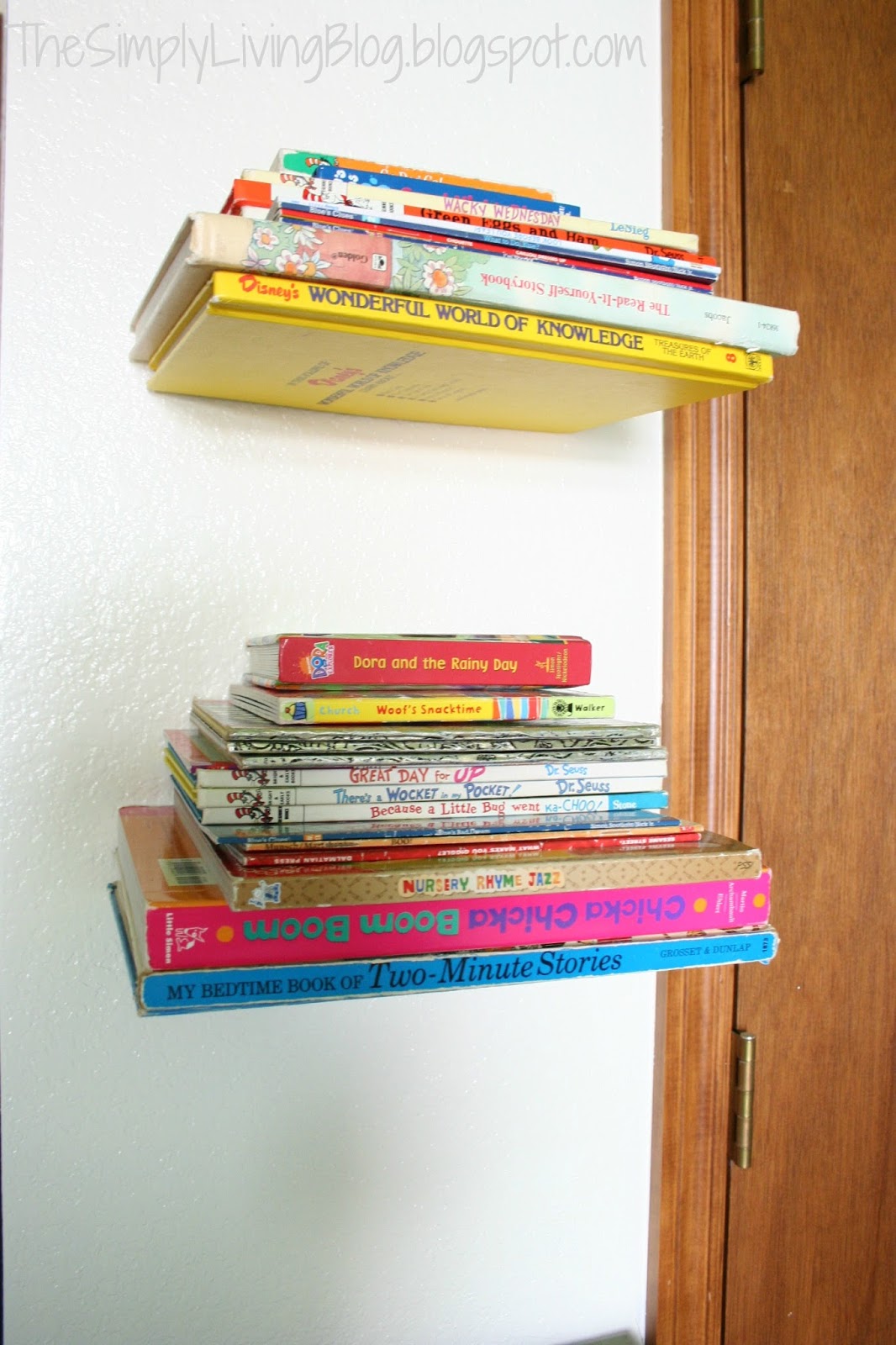 Diy Floating Shelf Brackets 16 Image, Long White Floating Bookshelves Nursery Rhyme