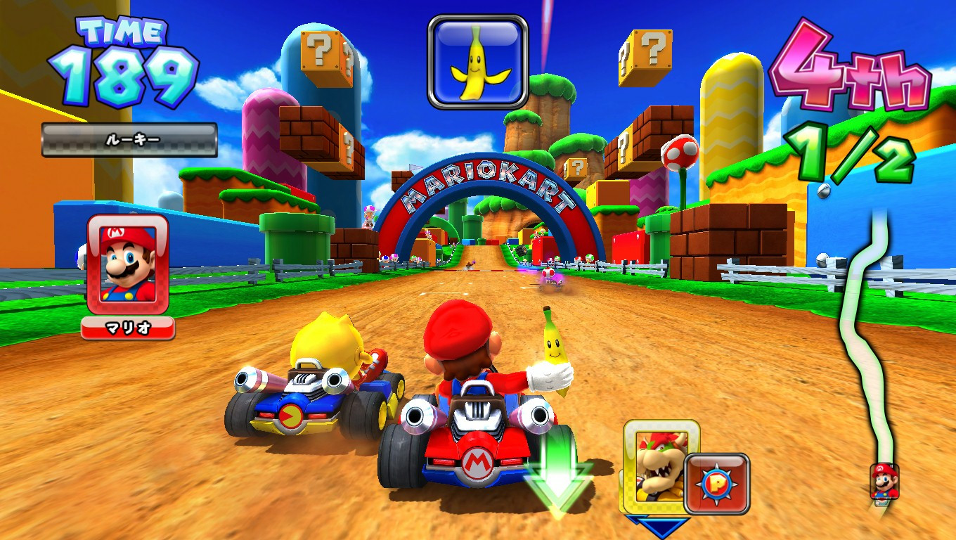 La cáscara de plátano en Mario Kart o cómo alterar la dinámica de un género mediante un solo objeto