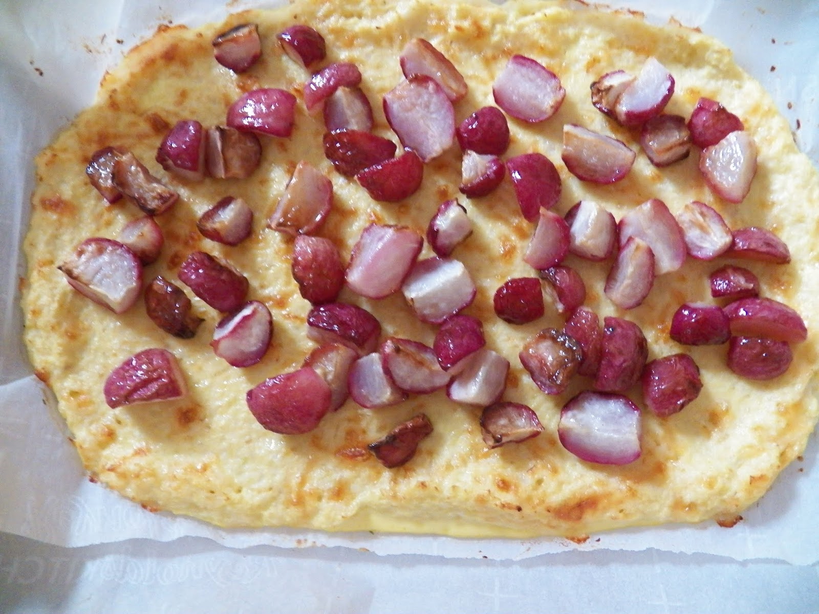Roasted Radish Tart for BakingBloggers Sid's Sea Palm Cooking