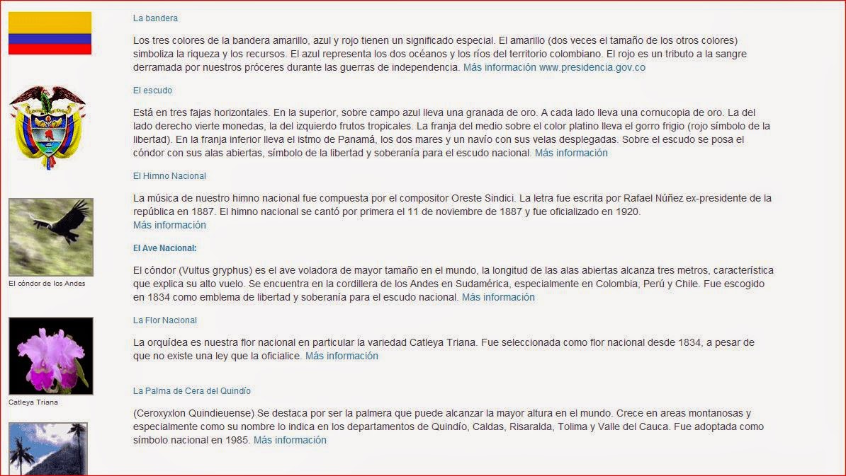 Ciencias Sociales: Los símbolos y emblemas patrios