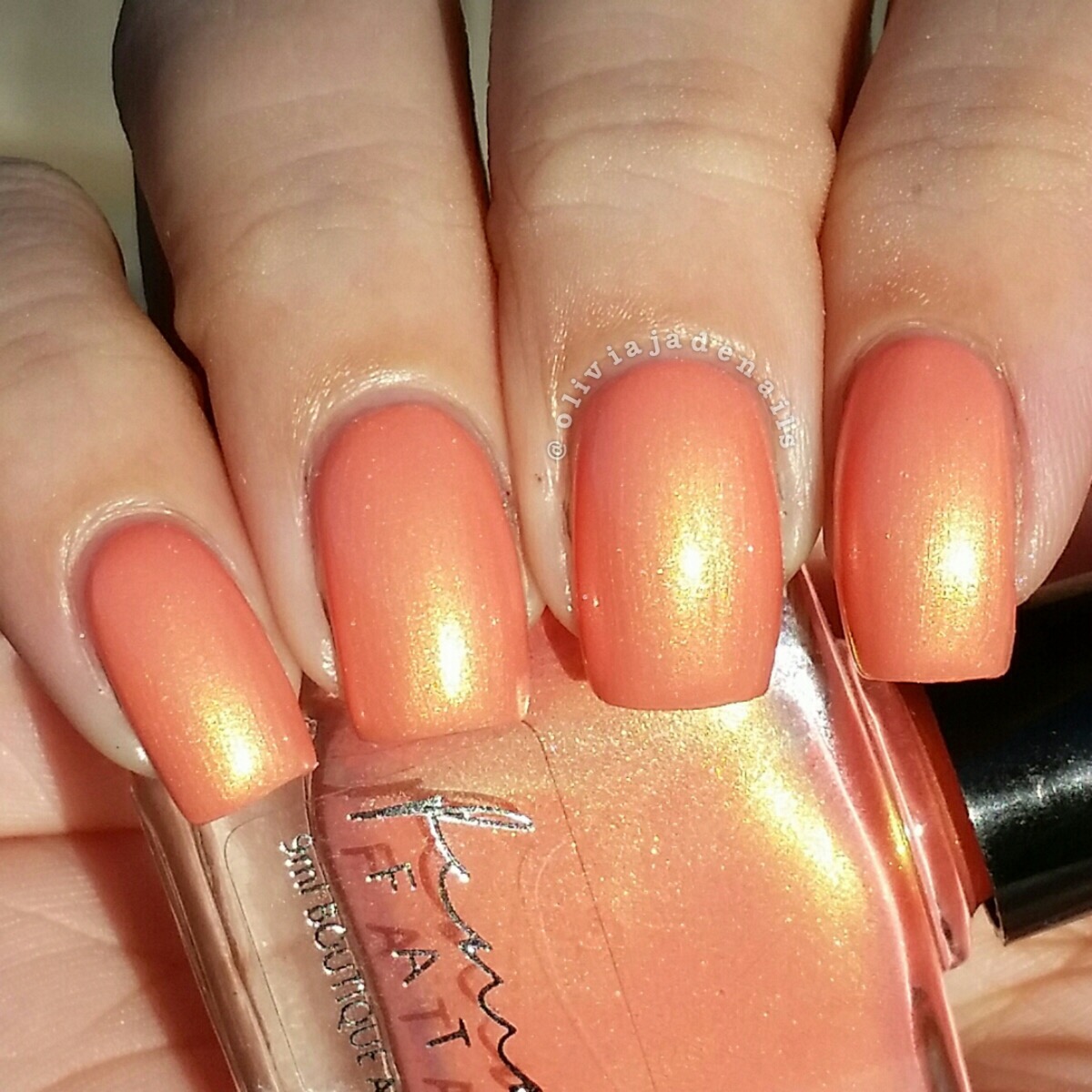 Femme Fatale Cosmetics Sunrise Funfair swatched by Olivia Jade Nails