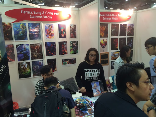 Singapore Toy, Game & Comic Convention STGCC 2015 artist alley 3dsense media school