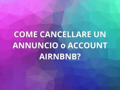 cancellare annuncio airbnb