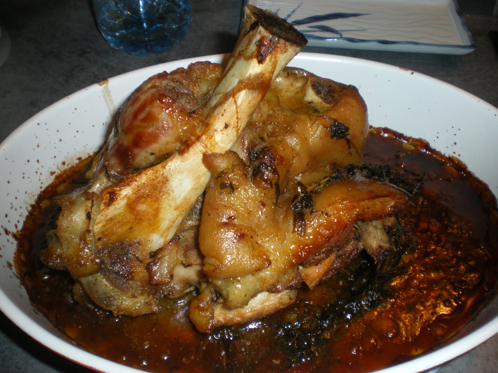 Teamreunioncuisine: JARRET DE PORC AU MIEL