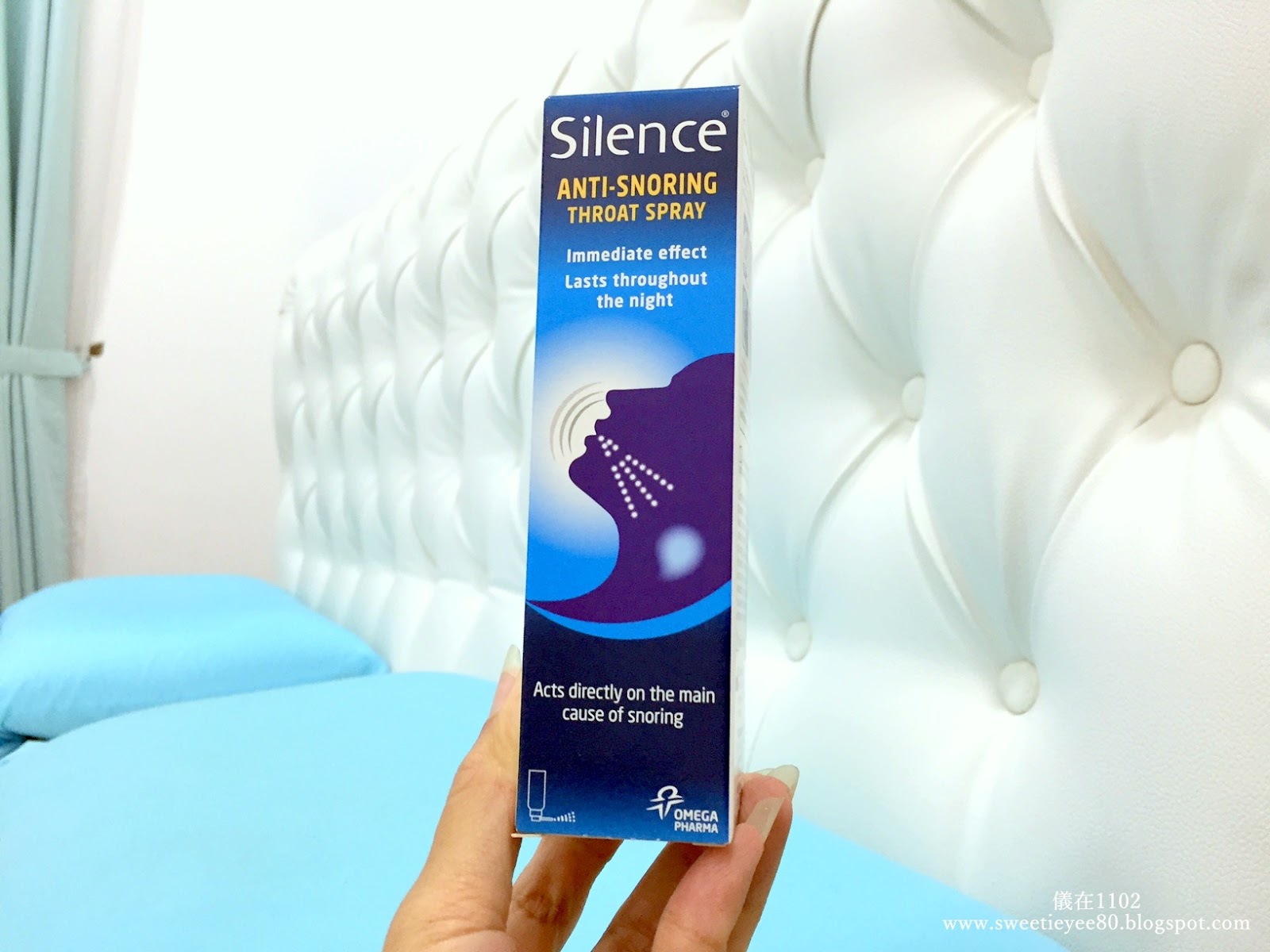 儀在1102 Silence®有效地減少打鼾，讓你回歸寧靜的夜晚，一夜好眠到天明 Silence® AntiSnoring Throat Spray, silence your