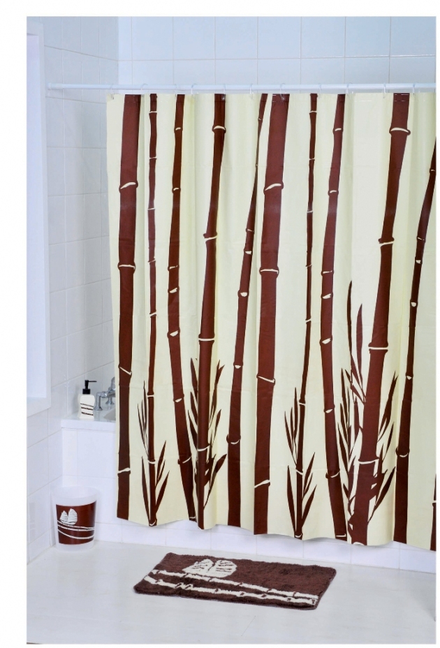 Bamboo Shower Curtain Bamboo Valance Photo