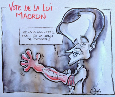 Vote de la loi Macron... Meuh... ©Guillaume Néel