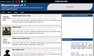 Template Simple Ringan Mayanringan Versi1.1 Template Simple Ringan Mayanringan Versi1.1