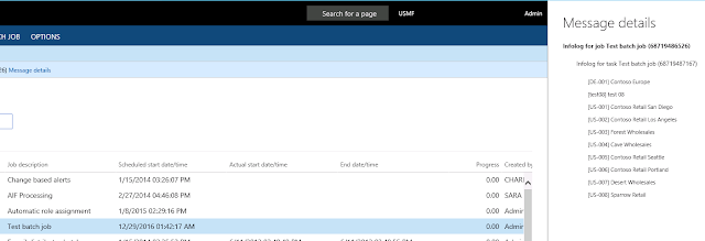 Dynamics AX Everyday: Batch jobs in Dynamics 365