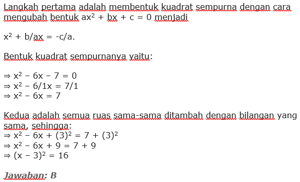 Soal Pilihan Ganda Persamaan Kuadrat Smp Kelas 9 Doc Guru Paud
