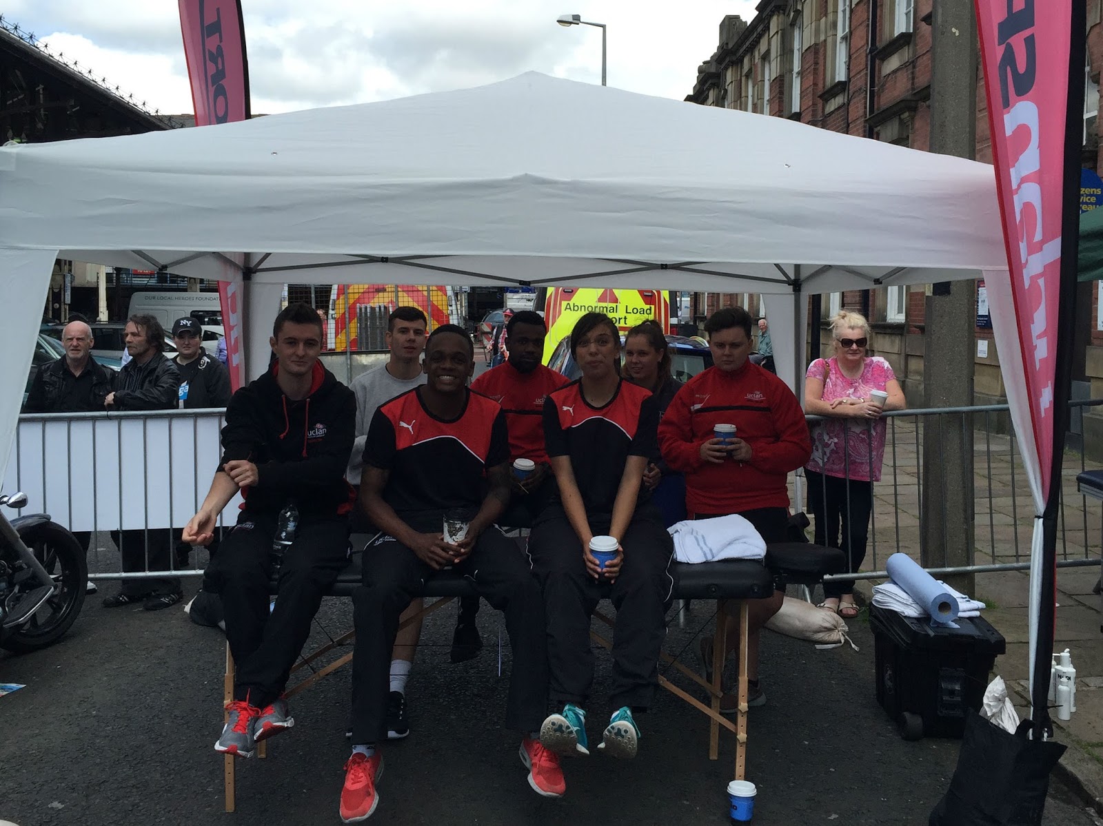 UCLan Physiotherapy & Sports Therapy Students boost skills at Preston Armed Forces Day