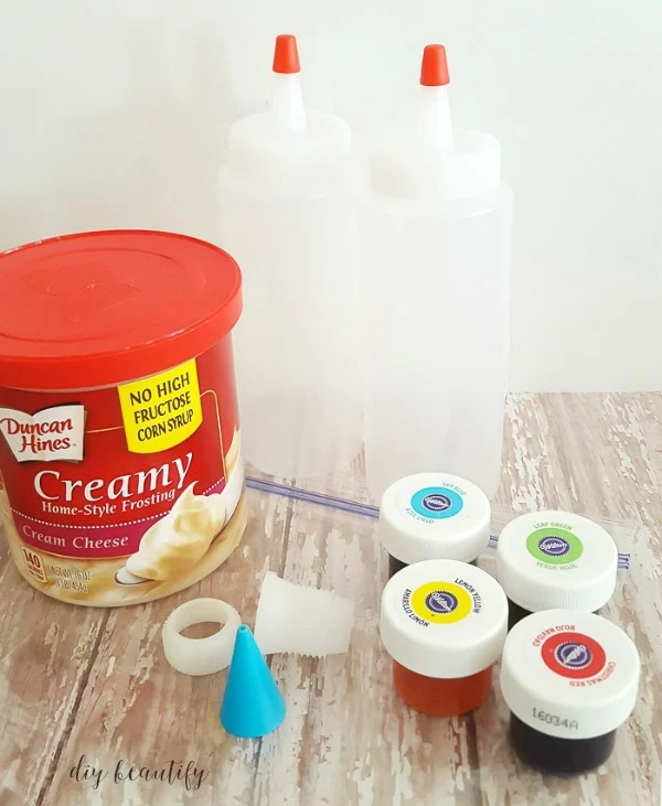 tie dye sugar cookie recipe supplies
