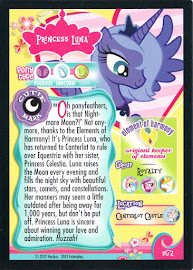 My Little Pony Princess Luna Series 1 Trading Card