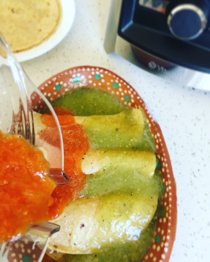 Enchiladas tricolor Delirios de Cocina