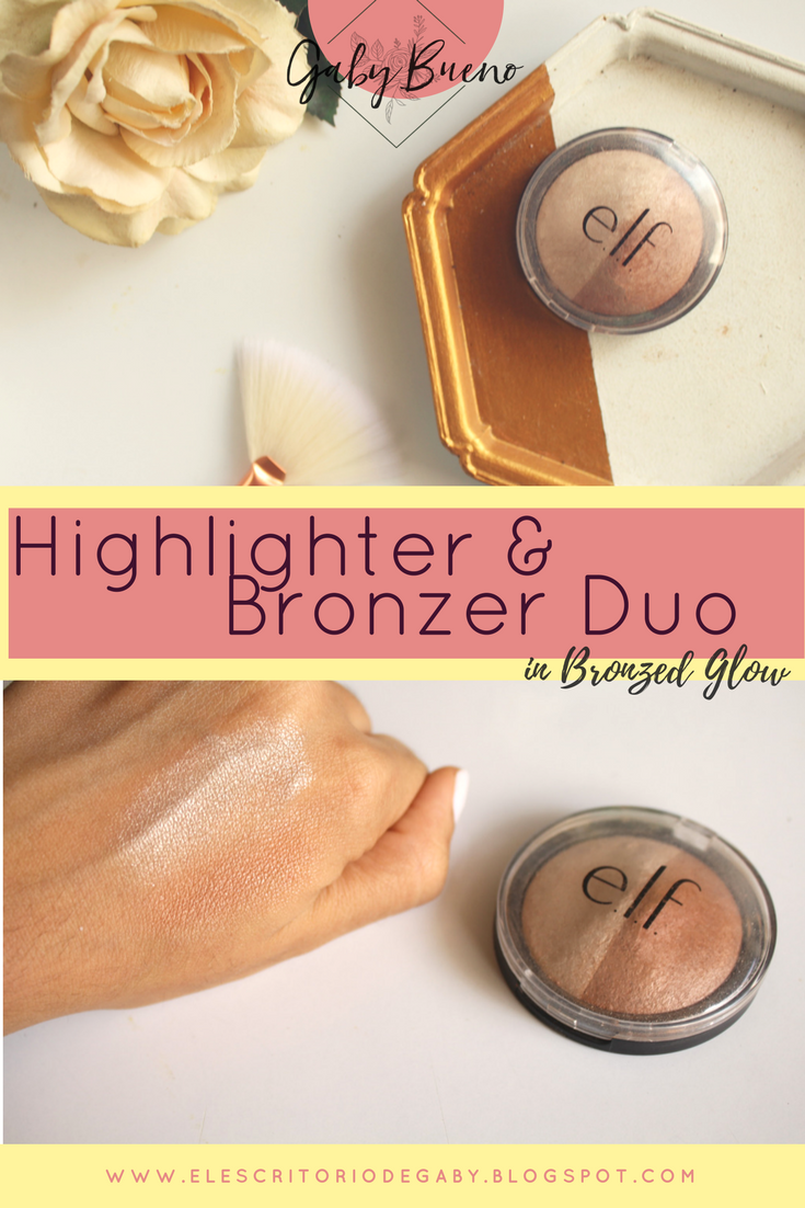 Elf Baked Highlighter and Bronzer Duo (Bronzed Glow) Review Gaby