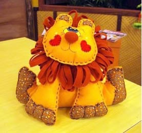 leãozinho com moldes