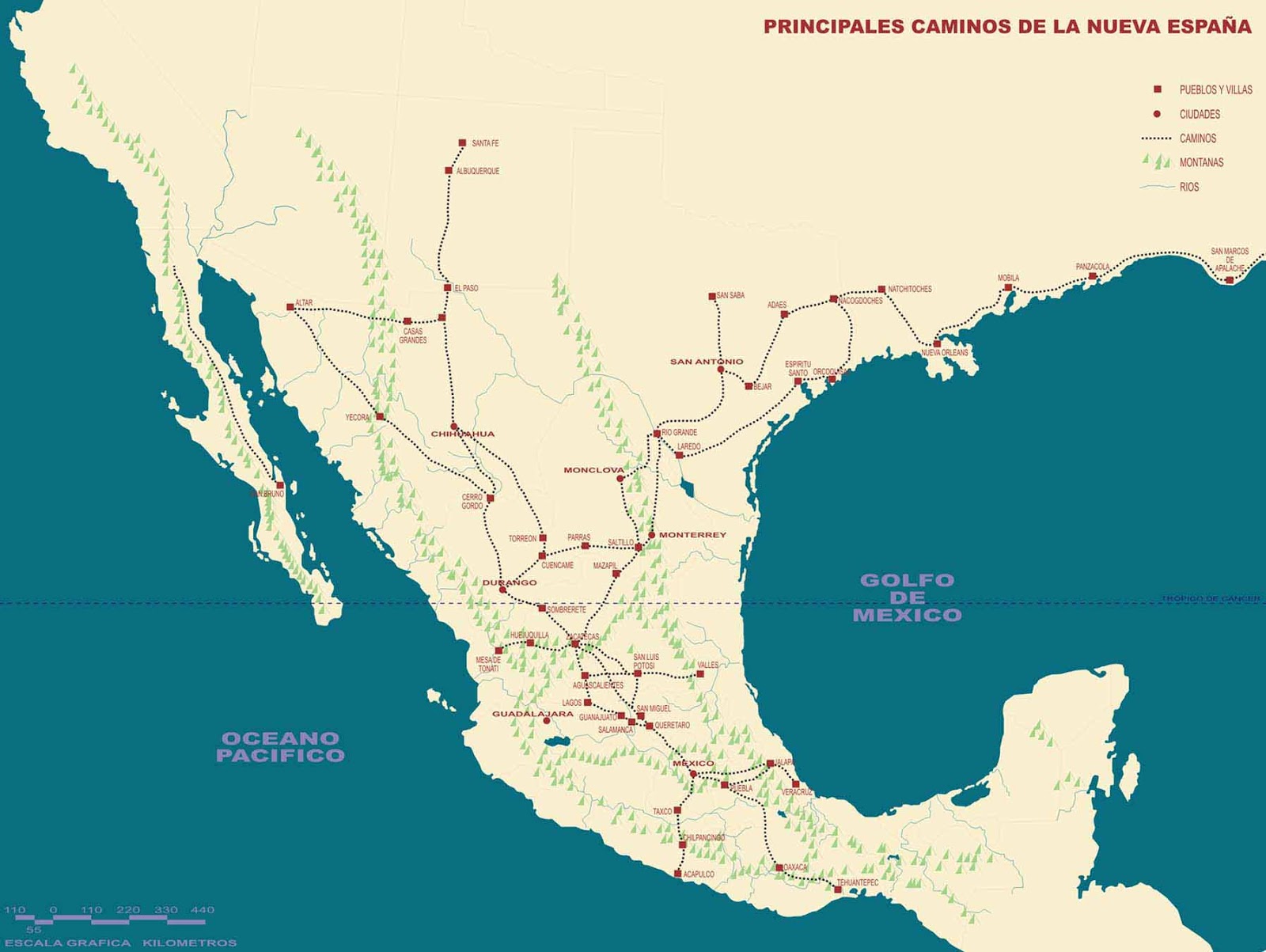Arrieros de México Los primeros caminos de Nueva España