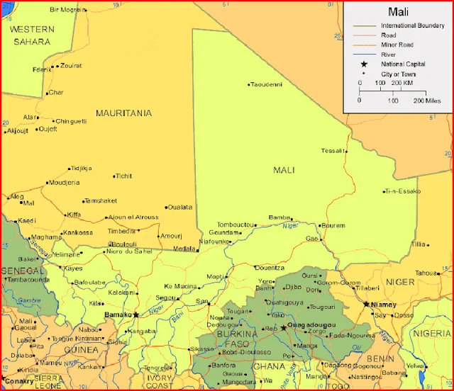 image: Map of Mali