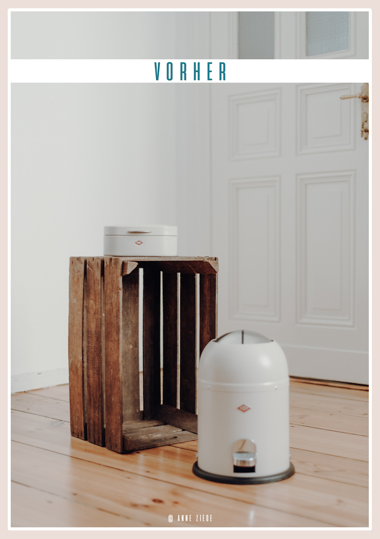 Chevre Culinaire Diy Upcycling Aus Obstkiste Regal Fur Das Badezimmer Mit Der Neuen Farbe Von Wesco Werbung