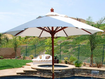 Paraguas de patio muy chic | Decoracio Nesdotcom