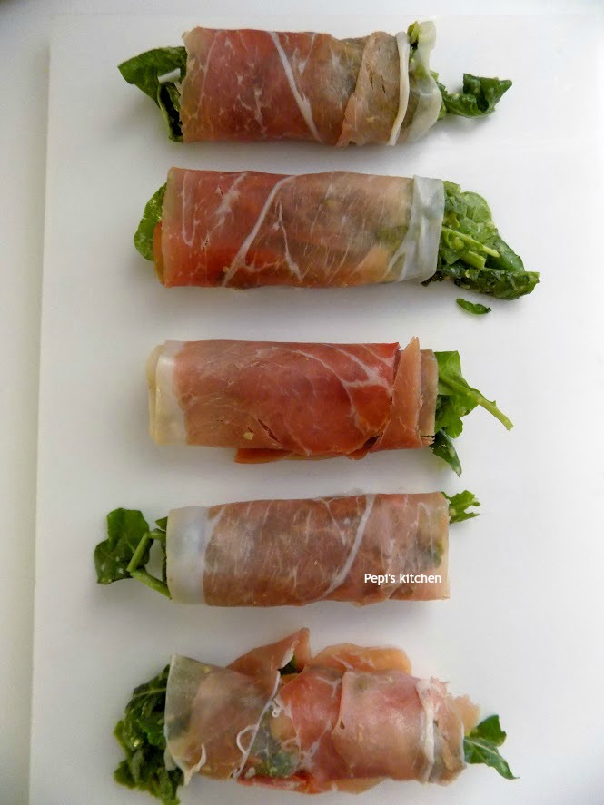 Pepi's kitchen in english Prosciutto Rolls with Arugula