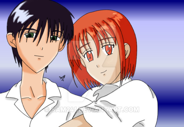 Arima and Yukino from the anime KareKano, my first ever digital piece!