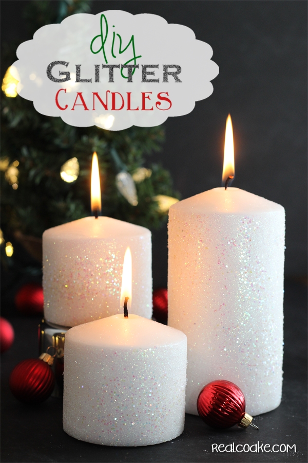  How to Make  a Glitter Candle DIY Home Decor   The Real 
