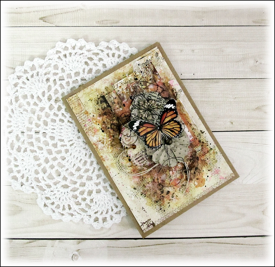 Kalalayaa's Art Stuido Mixed media card for Words&Paintery