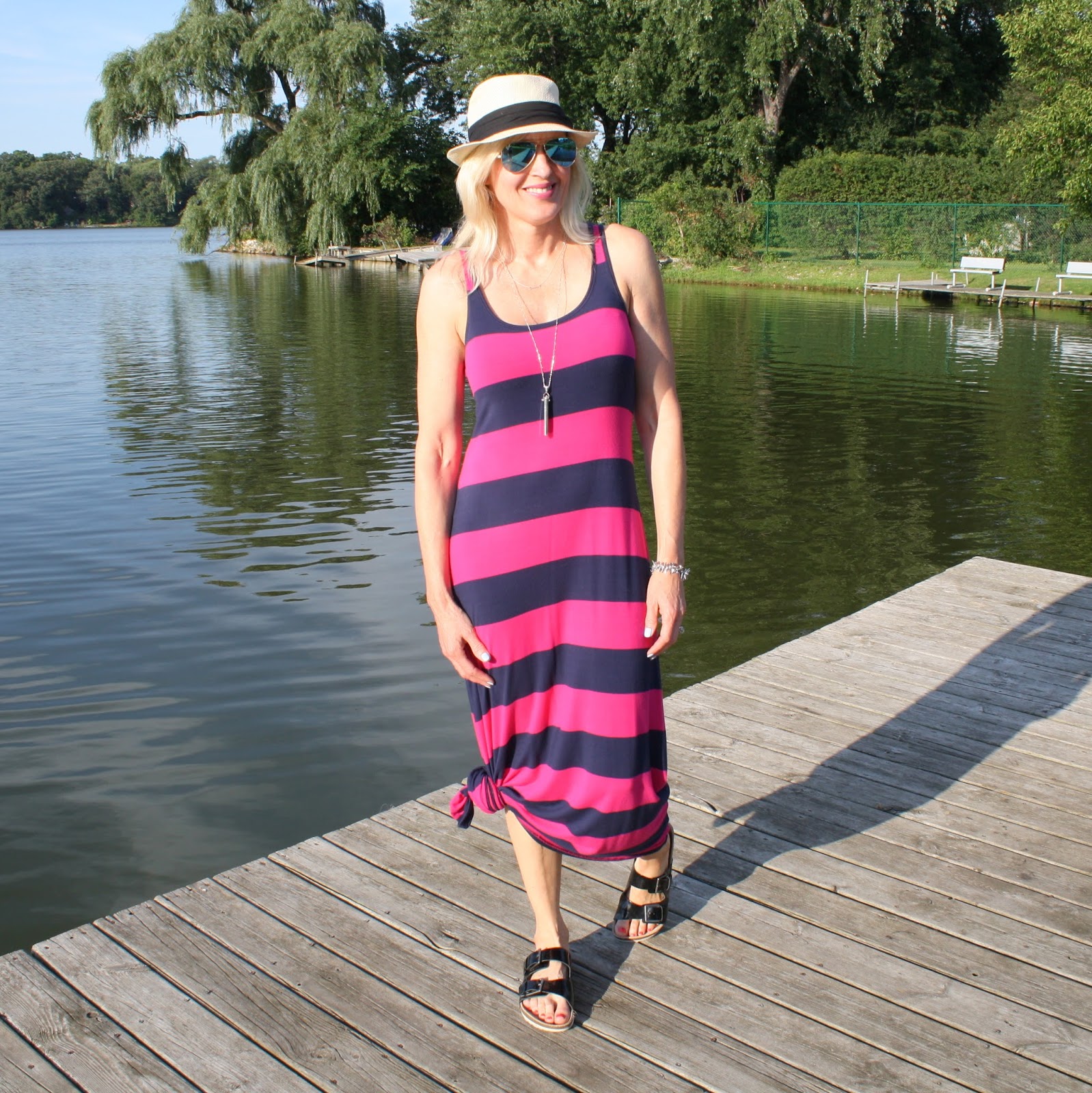 Knotted maxi dress